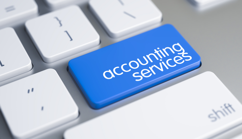 Accounting services button on keyboard