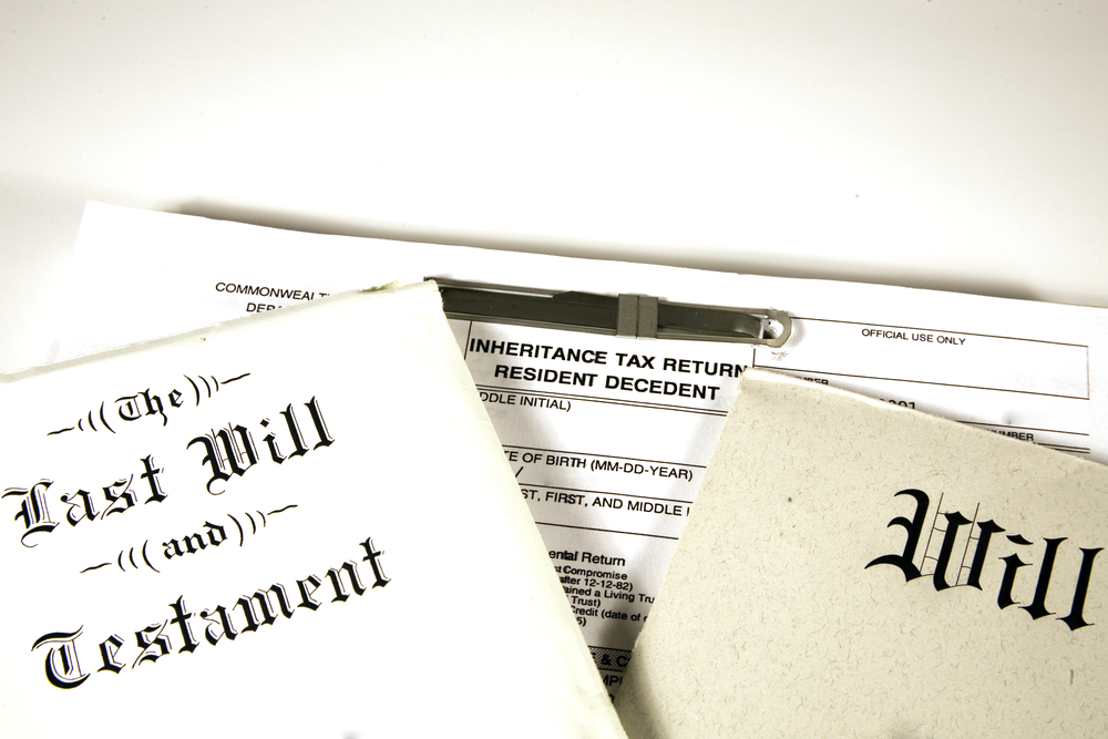 Last will and testament and inheritance tax paperwork